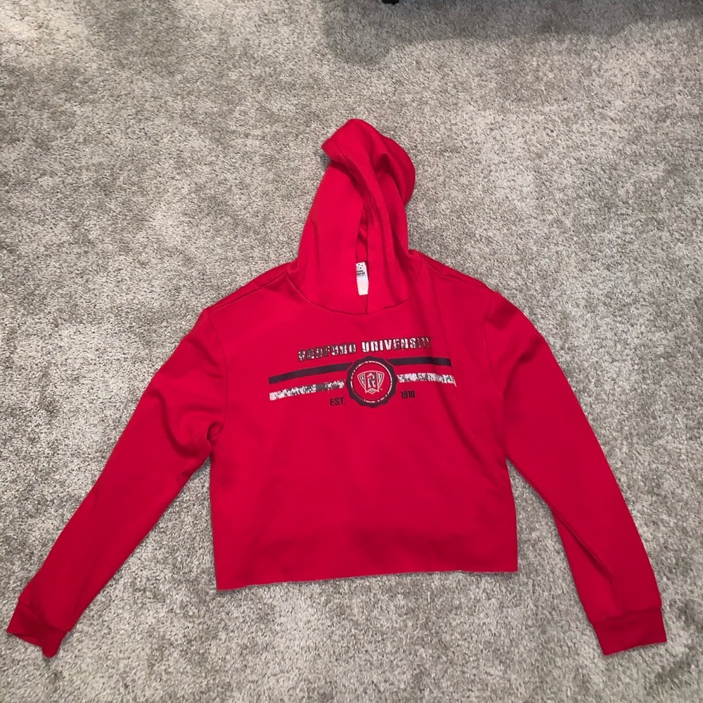 creative apparel juniors red hoodie size XL - Picture 3 of 8